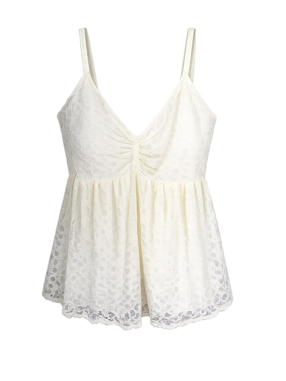 Torrid Lace Babydoll Top Cami Size 1X Coquette Fairy Festival Coachella Beachy - Picture 2 of 8